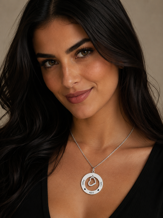 Dije Aro Personalizado con Corazón