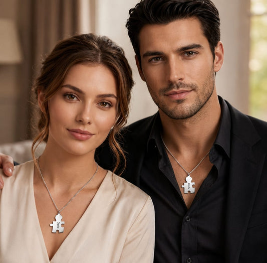 🧩 Dijes para Pareja Personalizados – “Tú Eres la Pieza que Completa Mi Vida”