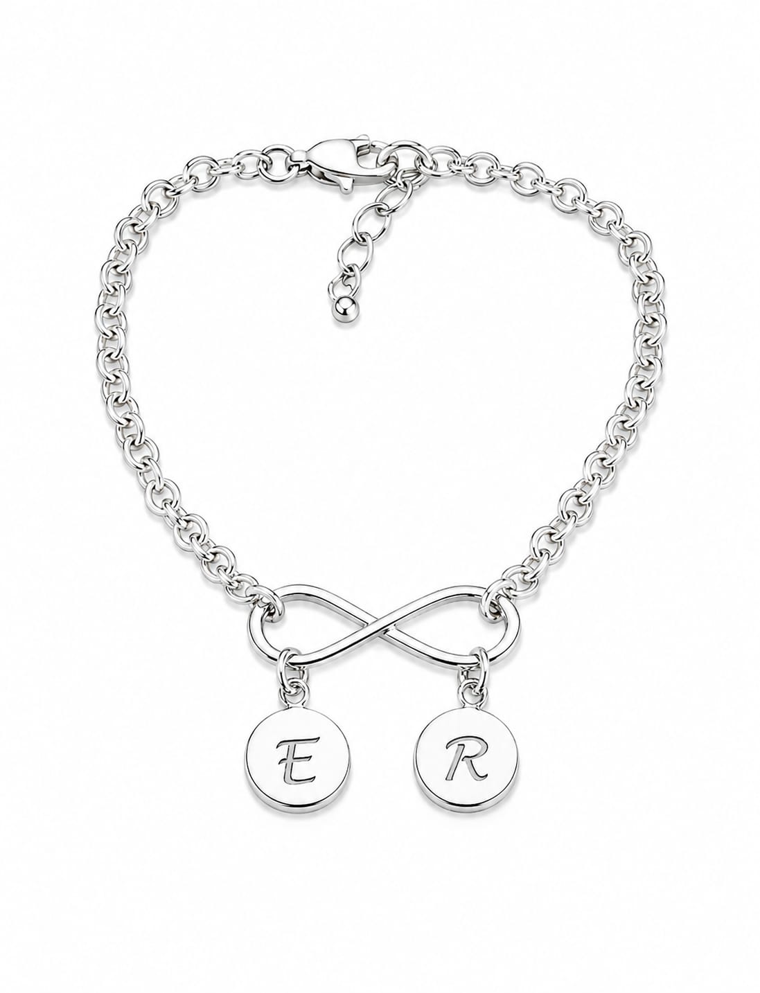 ♾️ Pulsera Personalizada Infinito con Iniciales – Un Vínculo que Siempre Permanece