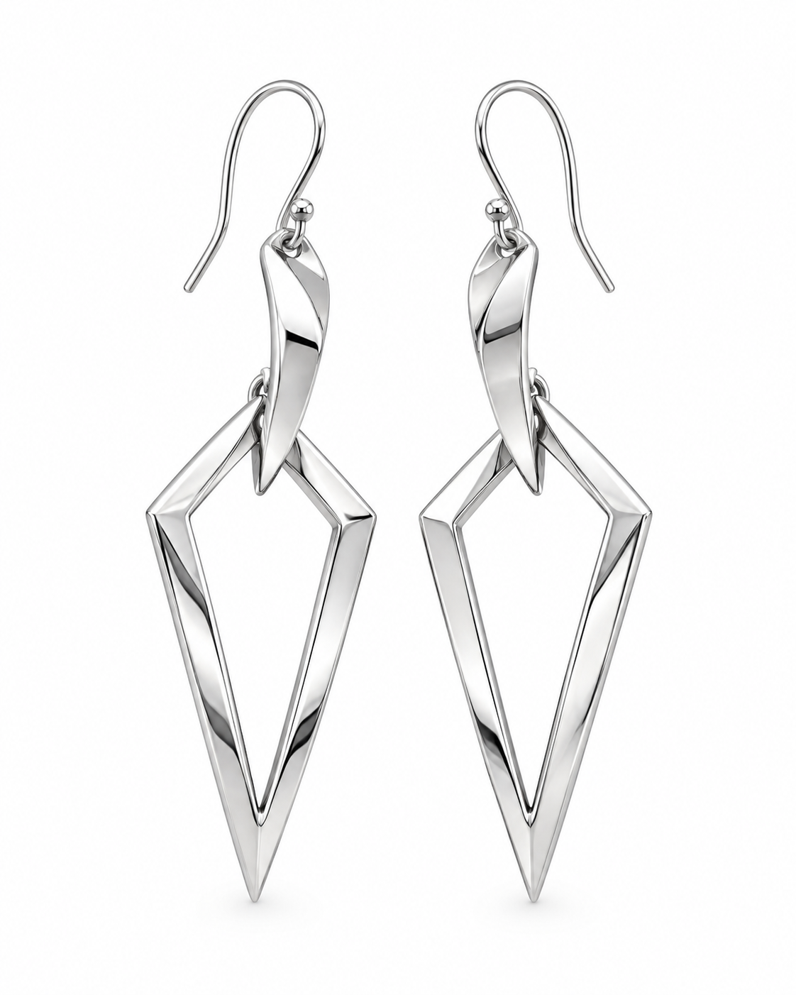 Aretes Geométricos Colgantes – Elegancia Moderna y Movimiento