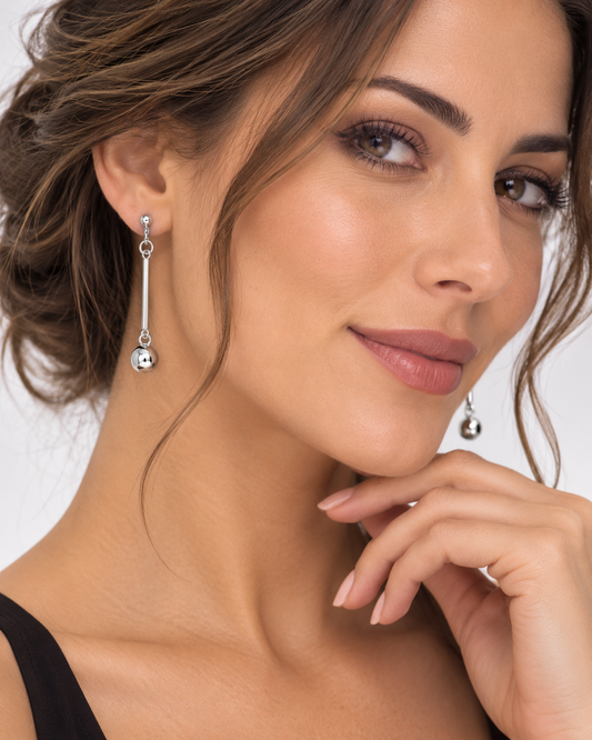Aretes Largos Esfera