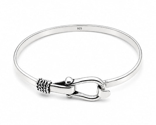 Brazalete Elegance con Broche Marinero en Plata Ley 925