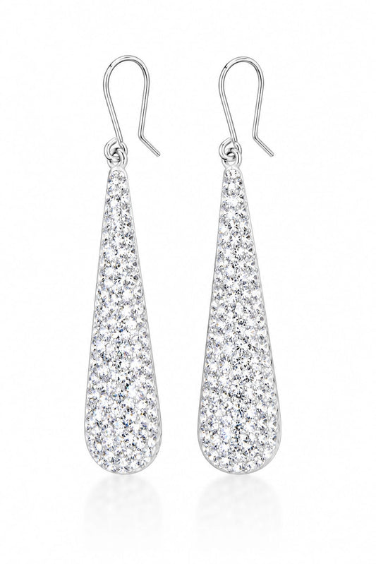 Aretes Gota de Luz con Piedras Circonias
