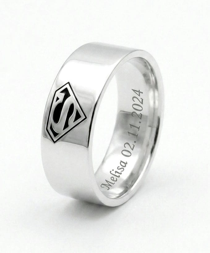 Set de Anillos para Pareja Personalizados – Amor de Superhéroes