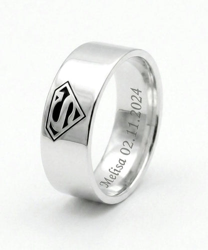Set de Anillos para Pareja Personalizados – Amor de Superhéroes