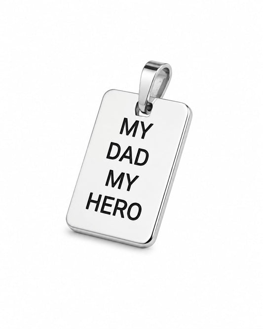 🦸 Dije Personalizable “MY DAD MY HERO, ” – Un Regalo con Significado
