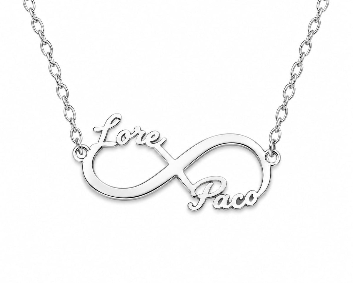 ♾️ Collar Infinito Personalizado con Nombres – Un Amor que No Tiene Final