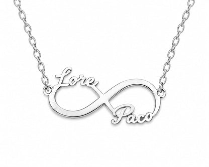 ♾️ Collar Infinito Personalizado con Nombres – Un Amor que No Tiene Final
