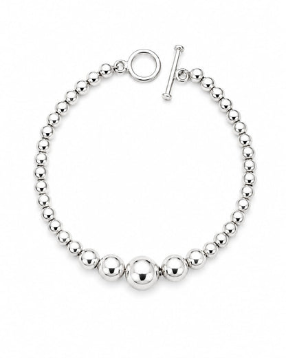 ✨ Pulsera de Bolitas en Disminución – Elegancia Clásica y Atemporal