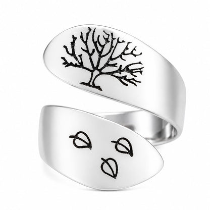 🍂 Anillo Árbol de Otoño – Cambio, Renovación y Nuevos Comienzos