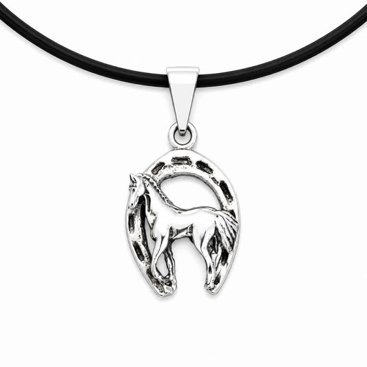 Dije Caballo con Herradura – Fuerza, Libertad y Buena Fortuna