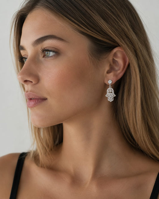 Aretes Mano de Fátima